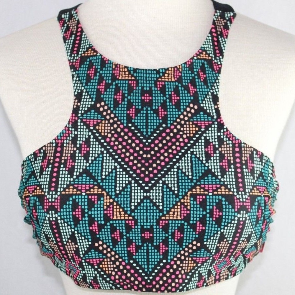 Xhilaration High Neck Geometric Aztec Style Bikini - Picture 1 of 2